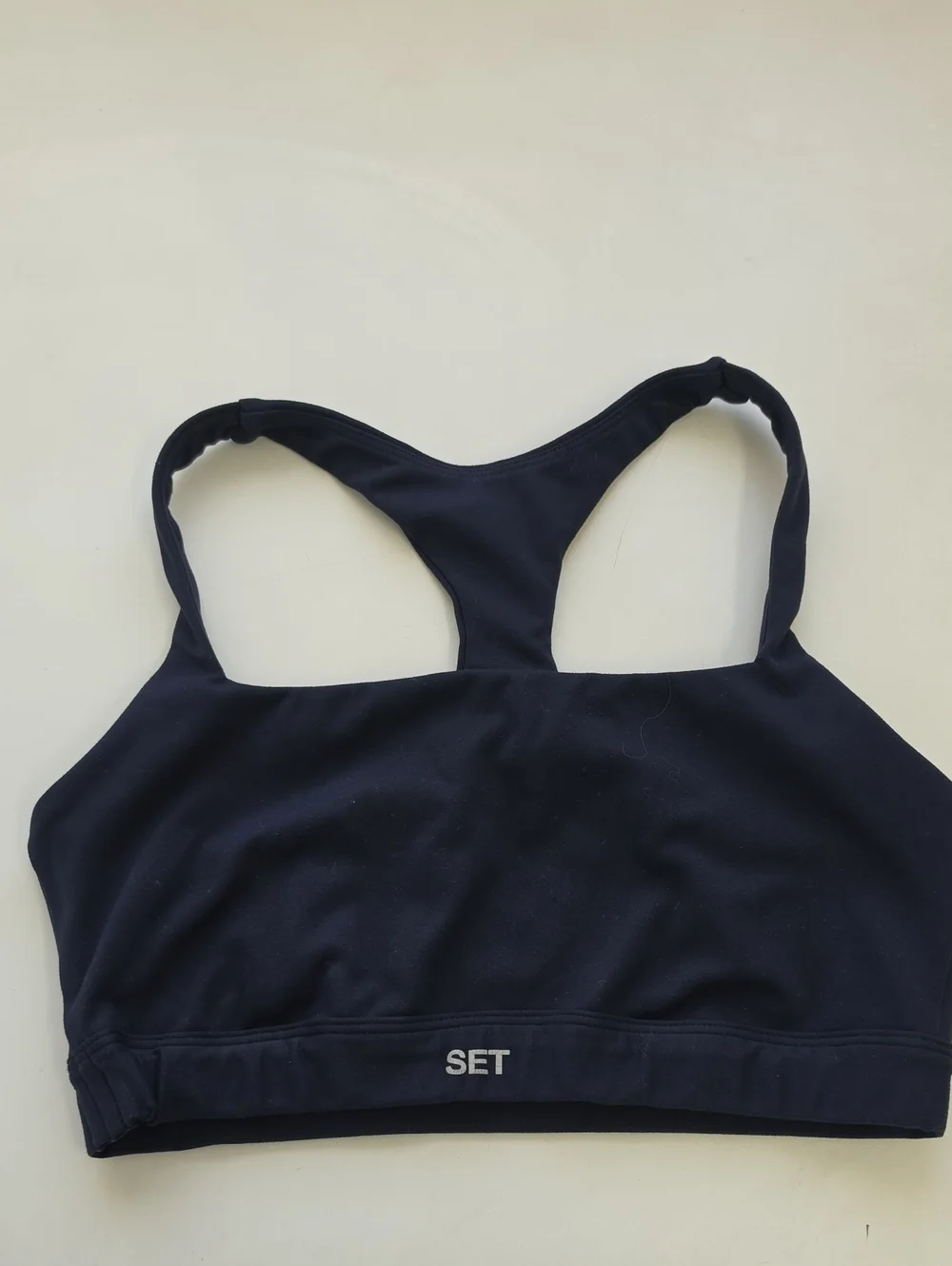 SET ACTIVE Navy Sports Bra and Legging Set
